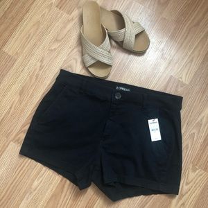NWT Express Black Mid Rise Shorts
